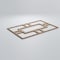 Ekena Millwork Large Hastings Decorative Fretwork Wood Wall Panels, Hickory, 15 1/2"W x 23 3/8"H x 3/8"T WALW24X24X0375HASHI - alternate 2